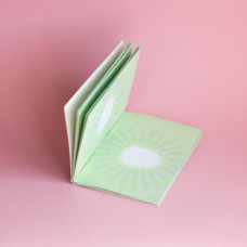 Скетчбук B6/40 "4PROFI" /902644/ ЧИСТІ "Frutti note" kiwi, кол.вн/бл, термокл, глян/лам, 70г