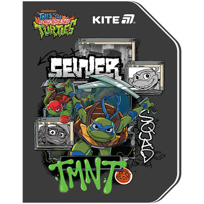 Блокнот А6/60арк. "Kite" /NT25-223/ вирубка, клей TMNT Tales of the TMNT (2024 Series) (1/50)