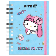 Блокнот А6/80арк. "Kite" /HK25-229-1/ вирубка, спіраль Hello Kitty (1/50)