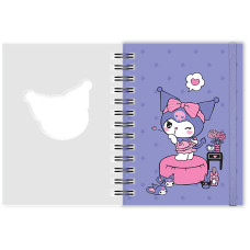 Блокнот А6/80арк. "Kite" /HK25-229-2/ вирубка, спіраль Kuromi Куромі (1/50)