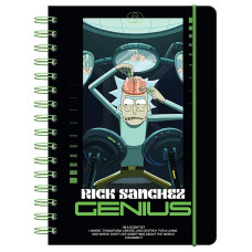 Блокнот А5/80арк. "Kite" /RM24-190/ # на спіралі "Rick & Morty" (1/10/20)