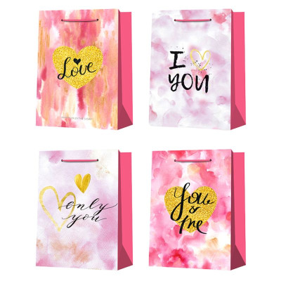 Пакет подарунковий "Leader" /461424/ арт.3212, 97-10, "Love", XL (31*42*12см) мікс (12)