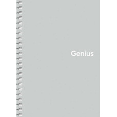 Блокнот "Genius" спіраль /A6-080-6805K/ ##, пластик 0,5 мм, 70 г/м2, заокруглені кути (4/160)