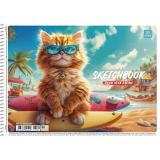 Альбом для малювання "Star" А4/20арк./PB-SC-020-8537/ спіраль, 100г/м2, ВД-лак (9/108)
