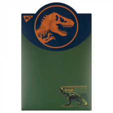 Папка-конверт на липучці А4 "Yes" /492187/ "Jurassic World" вертикальна (1/10/200)
