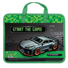 Папка-портфель "Kidis" /13214/ "Supercar" з ткан. ручк. (1/12)