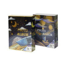 Фотоальбом 13*18см 200фото /9591/ в коробці 23,5*29,8*5,5см Зоряне небо