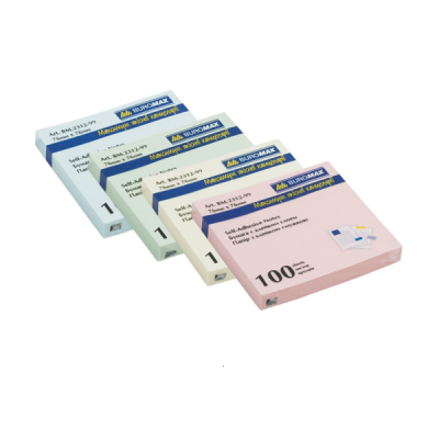 Папір з клейким шаром "BuroMAX" 76*76   /ВМ 2312-99/  100арк, МІКС (12/216)