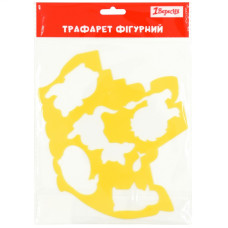 Трафарет "1В" /940385/ фігурний "Кораблик і тваринки"  20х16 (1/10/100)