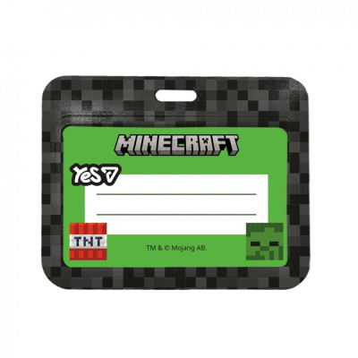 Бедж "YES" /940399/ горизонтальний, без стрічки, слайдер "Minecraft Heroes" (1/20/400)