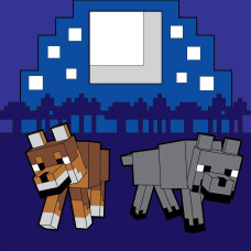 Картина за номерами "SANTI" /954926/ "Minecraft. Вовки", 25*25см, LED підсвітка Картина за номерами "SANTI" /954926/ "Minecraft. Вовки", 25*25см, LED підсвітка