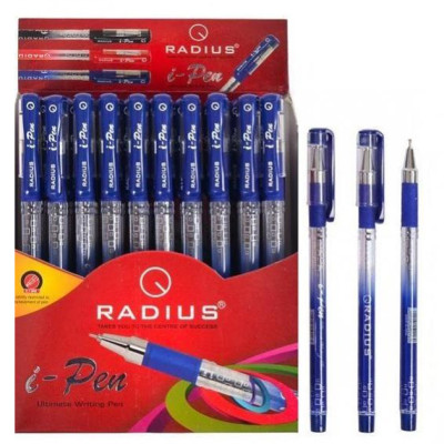 Ручка кулькова "Radius" /I-Pen/ Принт на корп., синя, 0,7мм (50/300/1200)