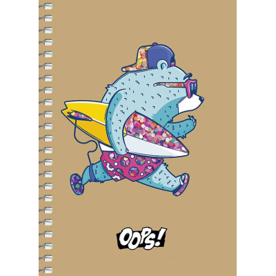 Скетчбук А6/80арк. "Student" КРАФТ обкл.,сп. /A6-SC-080-6121/ без лініювання, крем.блок, ВД-лак, 70г/м2 (4/144)