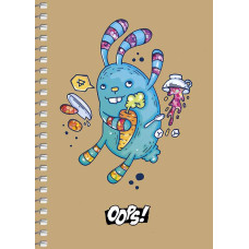 Скетчбук А6/80арк. "Student" КРАФТ обкл.,сп. /A6-SC-080-6121/ без лініювання, крем.блок, ВД-лак, 70г/м2 (4/144)