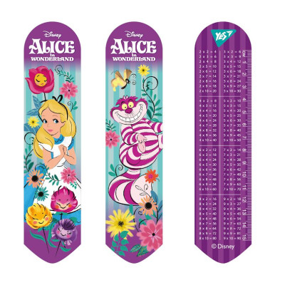 Закладки 2D "Yes" /707385/ "Alice" + лін.15см + табл. множ., 19*4,5 см (1/100)