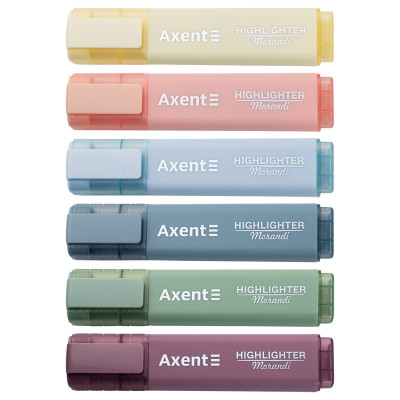 Маркер текстовий "Axent" /2537-50-A/ "Highlighter"  1-5 мм клиноподібні  morandi асорті (24/48/576)