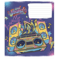 Зошит уч. "Genius" 24арк.== /3205L/ "Cool sound" виб.УФ-лак (нейт) (25/200)