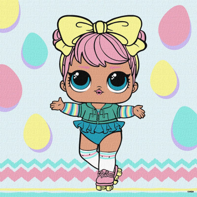 Картина за номерами "Ідейка" /KHO1226/ "LOL Surprise! Spring Bling DAWN" 30*30см