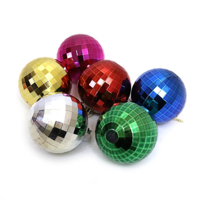 Набір новорічних кульок "JO" /DSCN0569-7/ "Discoball" D7см, 6шт. (1/80)