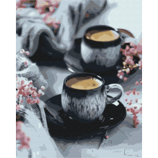Картина за номерами "Brushme" /BS52053/ "Кава в чашках" 40*50см