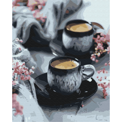 Картина за номерами "Brushme" /BS52053/ "Кава в чашках" 40*50см
