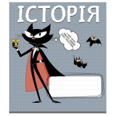 Зошит уч. "Школярик" 48арк.# /3744K/ ПРЕДМЕТКА Колекція-№5 Котячі пригоди НАБІР 8шт (1/12)