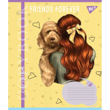 Зошит уч. "YES" 18арк.== /766992/ "Friends forever" (25/400)