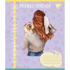 Зошит уч. "YES" 18арк.== /766992/ "Friends forever" (25/400)