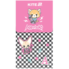 Блокнот 80х145мм/60арк. "Kite" /AR24-092/ на магніті, # Aggretsuko
