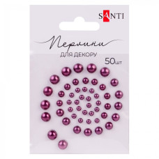 Перлини самоклеючі "Santi" /740188/ стигла вишня розмір: 3мм-6мм (50шт) (1/10)
