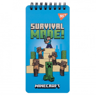 Блокнот 80х160/60 подвійна спіраль "YES" /151766/ "Minecraft" (1/30/60)