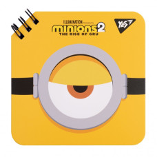 Блокнот 110х110/80 подвійна спіраль "YES" /151754/ "Minions" (1/30/60)