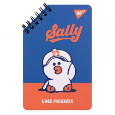 Блокнот 95х145/60 подвійна спіраль "YES" /151756/ "Line Friends" Sally (1/30/60)