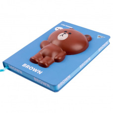 Блокнот-сквіш А5/128 #== "YES" /151802/ "Line Friends. Brown" твердий  (1/12/24)