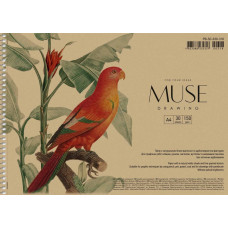 Скетчбук А4/30арк. "MUSE" /PB-SC-030-318/ КРАФТ.обкл. (150г/м2) Пруж. бок (6/36)