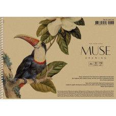 Скетчбук А4/30арк. "MUSE" /PB-SC-030-318/ КРАФТ.обкл. (150г/м2) Пруж. бок (6/36)