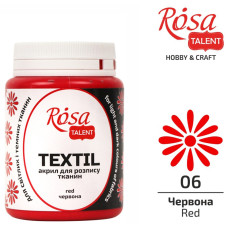 АКРИЛ для тканин "ROSA TALENT" /06/ Червона, 80мл (1/40)