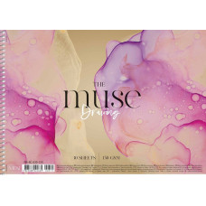 Скетчбук А4/30арк. "MUSE" /PB-SC-030-315/ карт. обкл. (150г/м2) Пруж. бок (1/36)