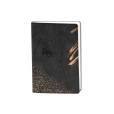 Блокнот А5/100арк. "WB" /551-25/  інтегральна обкладинка soft touch Чорний