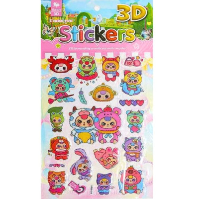 Наліпки "WB" /HR88-018/ м'які пластик15*28см baby Three (20)