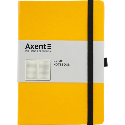 Блокнот "Axent" /8305-08-A/ Partner Prime, 145*210/96арк, кліт, жовта (1/18)