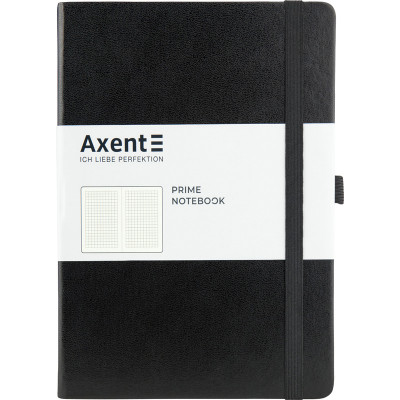 Блокнот "Axent" /8305-01-A/ Partner Prime, 145*210/96арк, кліт, чорна (1/18)
