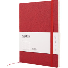 Блокнот "Axent" /8615-06-A/ Partner Soft L, 190*250, 96 арк, кліт, червон (1/12)