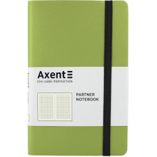 Блокнот "Axent" /8206-09-A/ Partner Soft, 125*195/96арк, кліт, салатова (1/18)