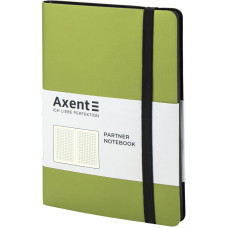 Блокнот "Axent" /8206-09-A/ Partner Soft, 125*195/96арк, кліт, салатова (1/18)