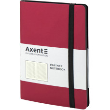 Блокнот "Axent" /8206-05-A/ Partner Soft, 125*195/96арк, кліт, червона (1/18)