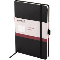 Блокнот "Axent" /8201-01-A/ Partner, 125*195/96арк, кліт, чорна (1/18)