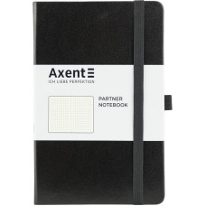 Блокнот "Axent" /8306-01-A/ Partner, 125*195/96арк, крап, чорна (1/18)