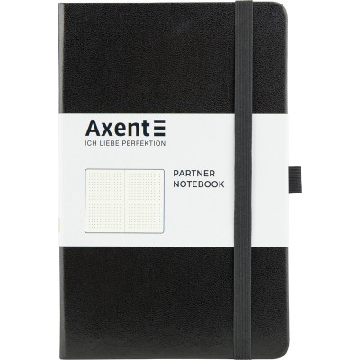 Блокнот "Axent" /8306-01-A/ Partner, 125*195/96арк, крап, чорна (1/18)