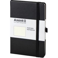 Блокнот "Axent" /8306-01-A/ Partner, 125*195/96арк, крап, чорна (1/18)